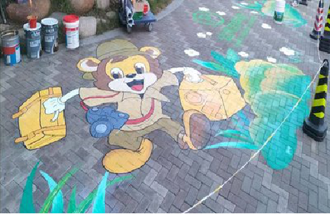 通海夏季画地面彩绘会遇到的问题