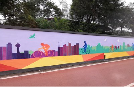 通海墙体彩绘-围墙