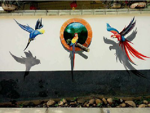 通海视觉错位-3D墙绘设计