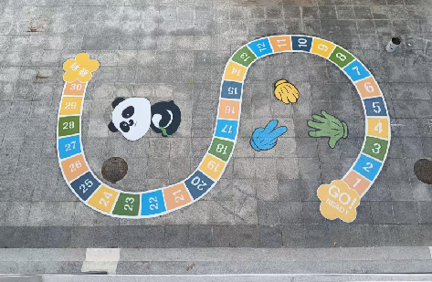 通海地面游戏彩绘