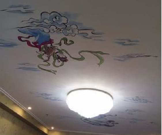 通海如何快速绘制天花板上的手绘墙？