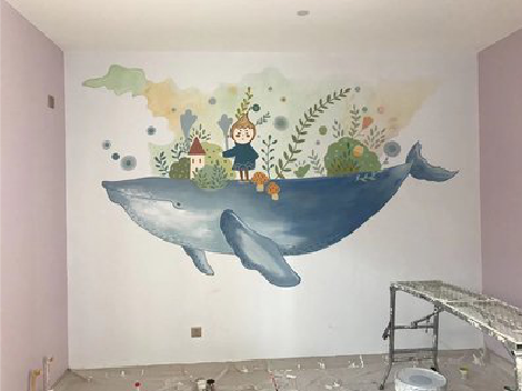 通海手绘墙的特点及优势。