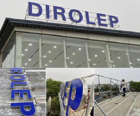 通海楼顶发光字安装的注意事项。